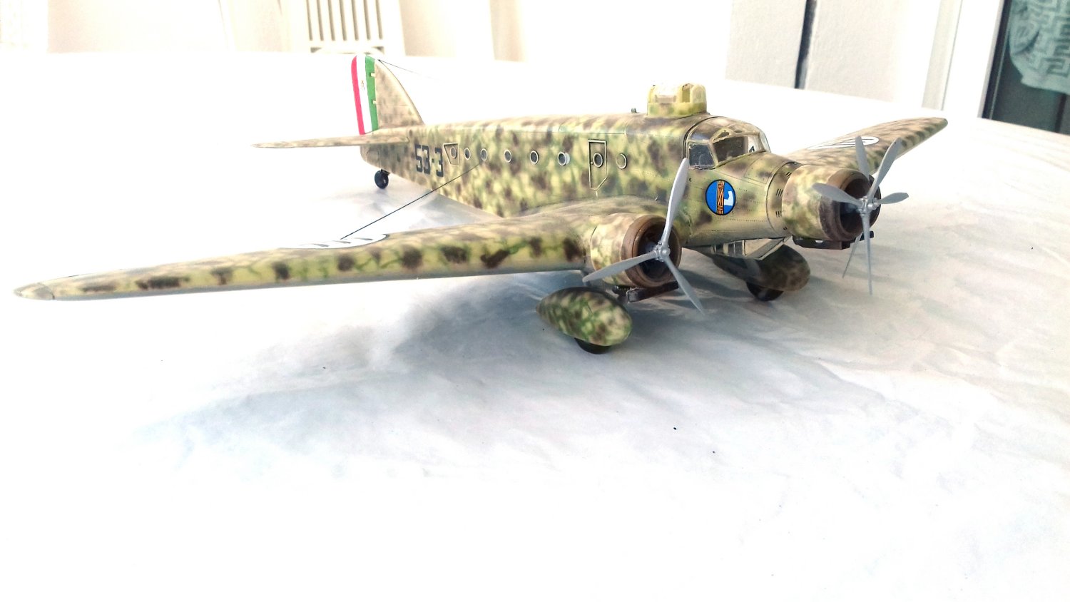 thumbnail image 2 of Leo Models 1/144 Die-cast SIAI Marchetti SM 81 Bat 214 Sq – Military Aircraft Action Figure 2 of 5
